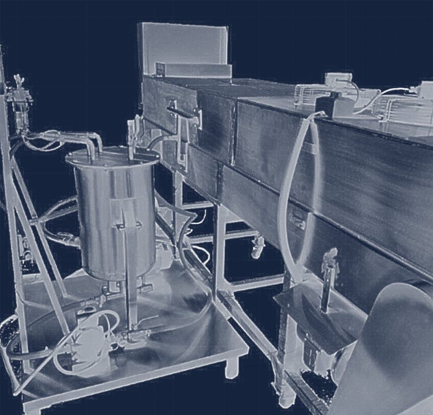 fig: continuous PAW disinfection line, fabricated